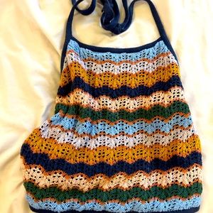 Crocheted halter top
